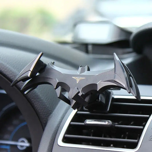 hot Arrival Batman Gravity Buckle Type Car Phone Holders Air Outlet Navigation Support Frame Suitable For All 4-6.5 Inch Device