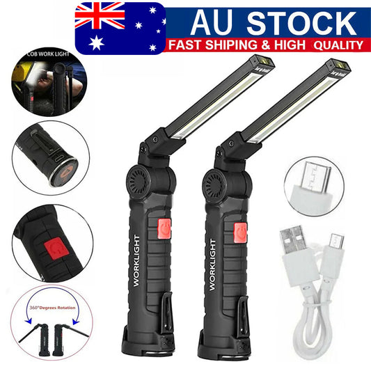 360° Rechargeable Magnetic Work Light (2 Pack) – AU Stock