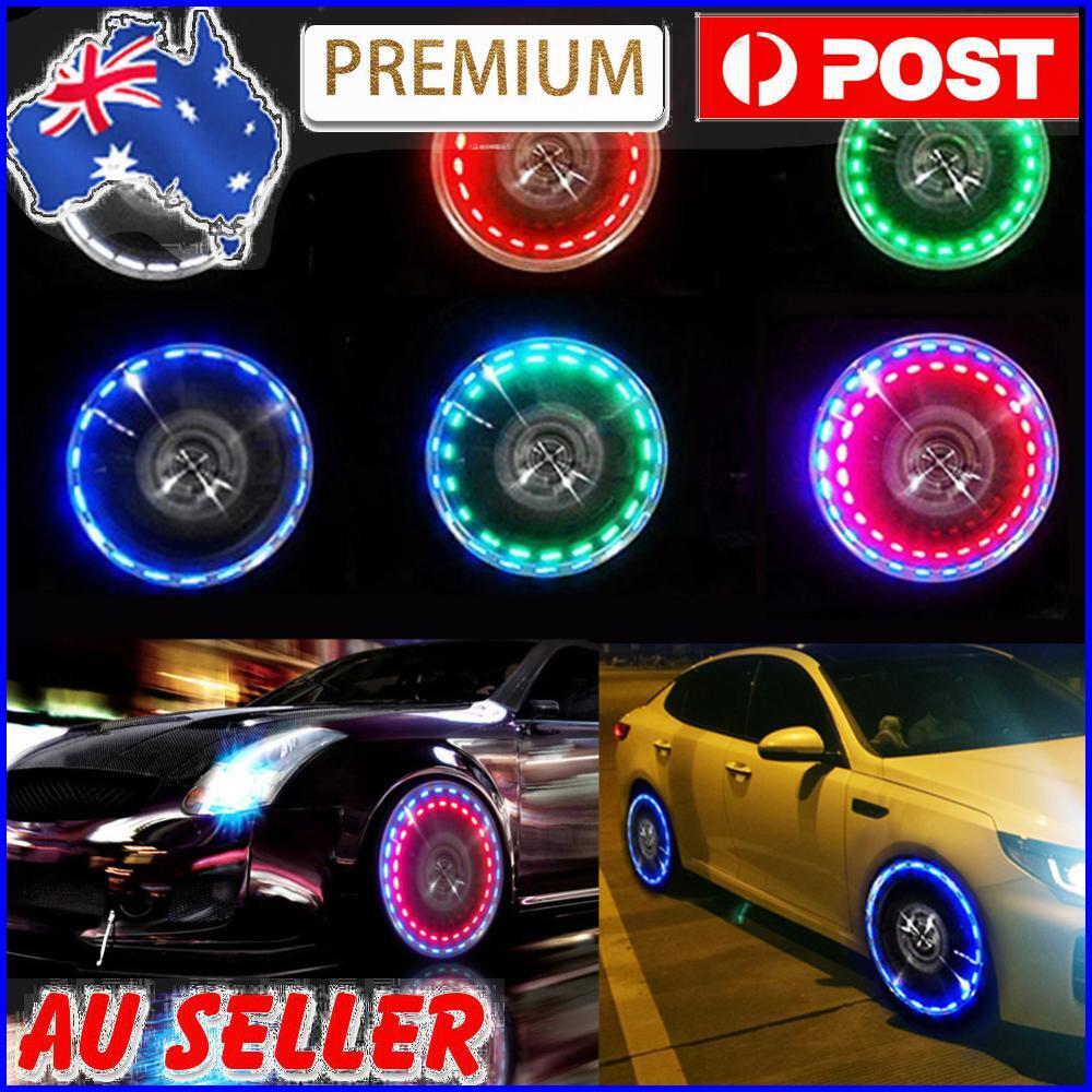 Car Wheel Light Solar LED Flash Tire Tyre Valve Cap Lamp Decoration Light